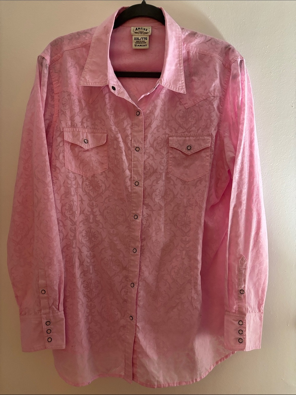 Ariat Light Pink Western Shirt